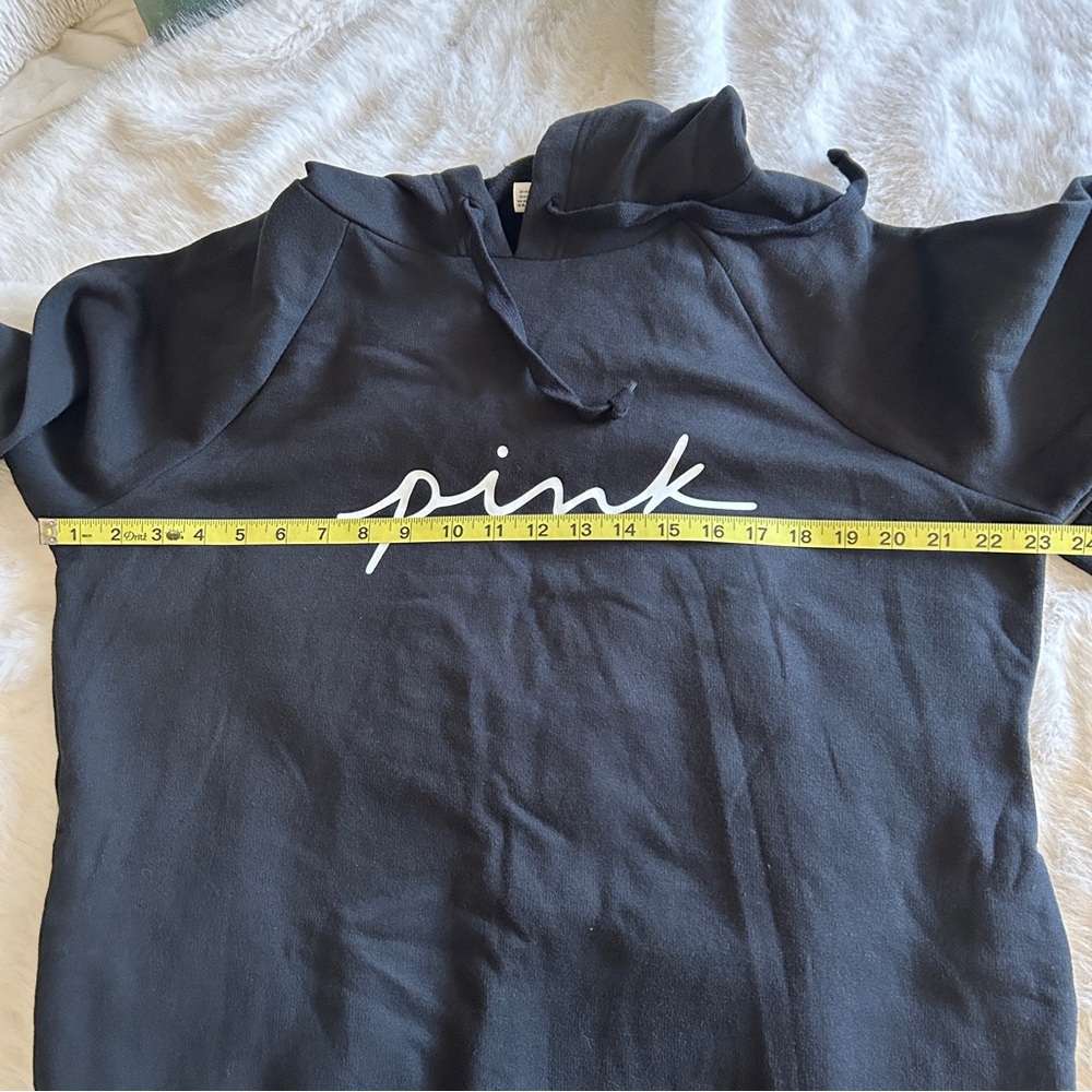 Pink by Victoria Secret Black Sweatshirt Dress, Size S - Picture 5 of 10